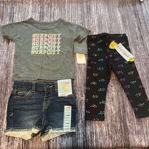 Lot Of 3 Cat & Jack Girls 18Mo Bundle B60 NWT